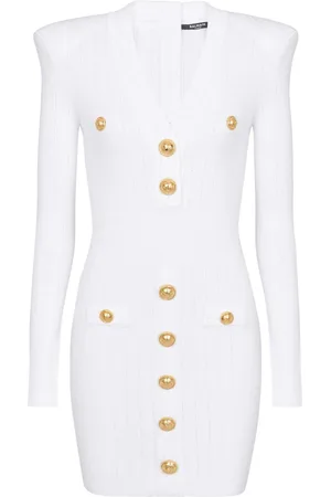 Balmain Vestido corto con botones