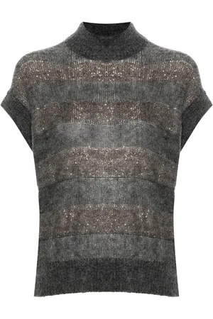Brunello Cucinelli Top a rayas