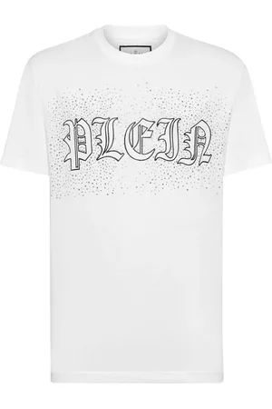 Philipp Plein Camiseta con logo de apliques