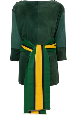 Gianfranco Ferré Blusa de ante con cintura lazada 1980