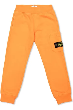 Stone Island Pantalones de chándal con parche del logo