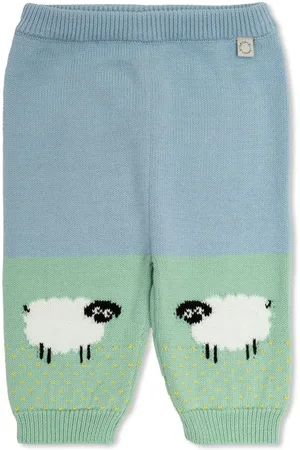 Stella McCartney Pantalones de punto con motivo
