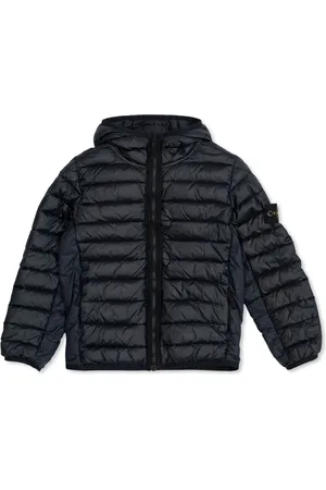 Stone Island Plumífero con capucha y logo
