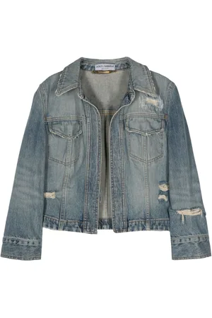 Dolce & Gabbana Chaqueta vaquera con efecto envejecido 2000