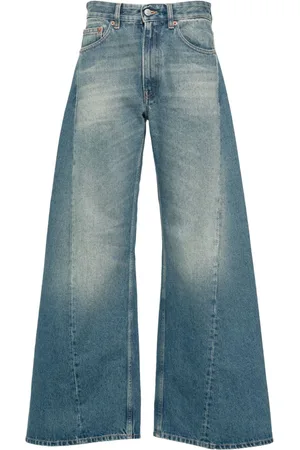 Maison Margiela Vaqueros anchos de talle bajo