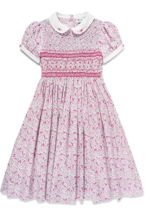 Sarah Louise Vestido fruncido con estampado floral