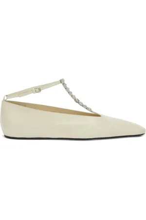 Jil Sander Bailarinas con detalles de cristales