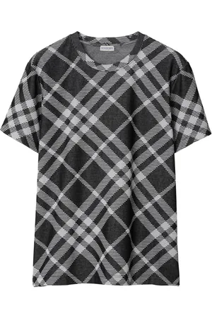 Burberry Camiseta Nova Check con manga corta