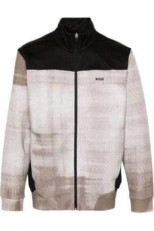 HUGO BOSS Chaqueta de chándal con motivo abstracto