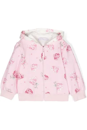 MONNALISA Sudadera con capucha y estampado floral