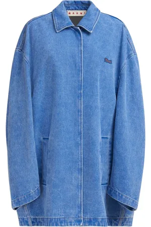 Marni Chaqueta vaquera con aplique del logo