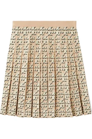 Tory Burch Falda plisada con monograma en T