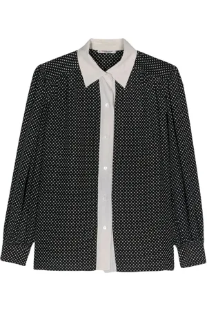 Saint Laurent Camisa con motivo de lunares 1970