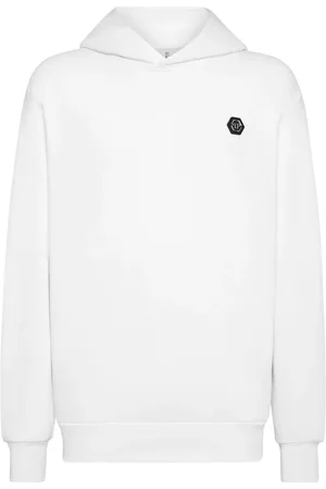 Philipp Plein Sudadera con capucha y apliques de strass