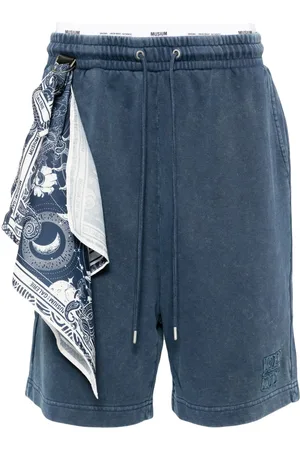 Musium Div. Pantalones cortos de deporte con detalle de pañuelo