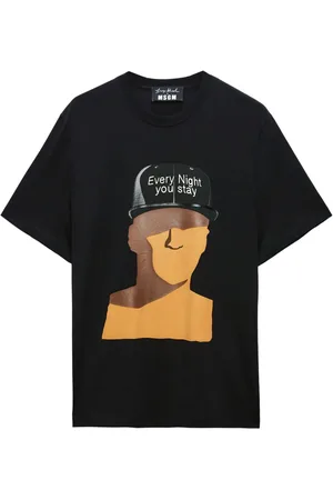 Msgm Camiseta con estampado gráfico
