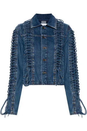 Jean Paul Gaultier Chaqueta vaquera con detalles de cordones