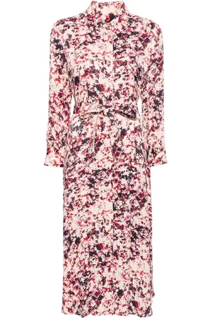 HUGO BOSS Vestido camisero con estampado floral