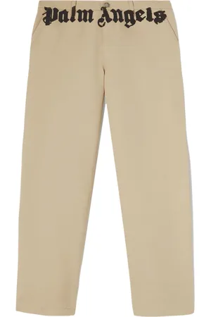 Palm Angels Pantalones chinos con logo estampado