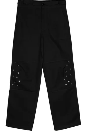 Namacheko Pantalones anchos con detalle de ojales