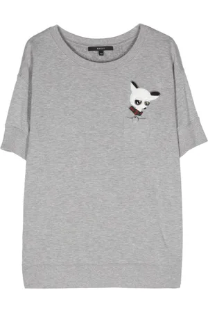 Gucci Camiseta con detalle de parche 2000