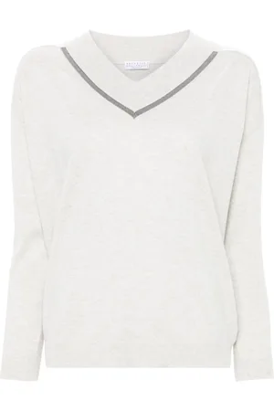 Brunello Cucinelli Jersey con cadena Monili