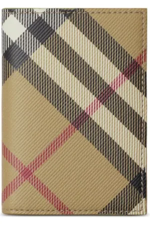Burberry Tarjetero plegable a cuadros