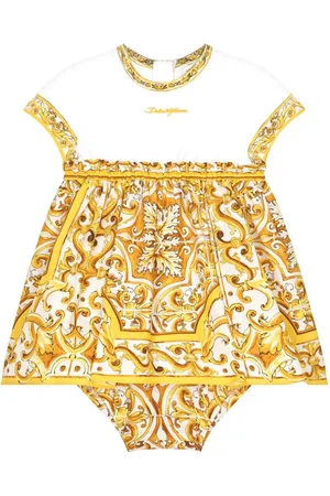Dolce & Gabbana Vestido con estampado mayólica