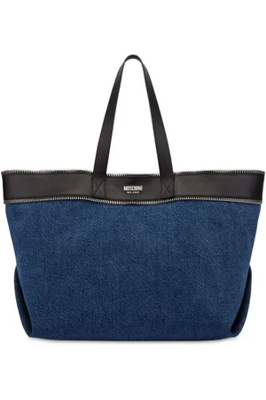 Moschino Bolso shopper con ribete de cremallera