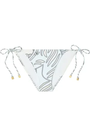 Tory Burch Bragas de bikini con tiras estampadas
