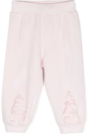 MONNALISA Pantalones ajustados con logo bordado