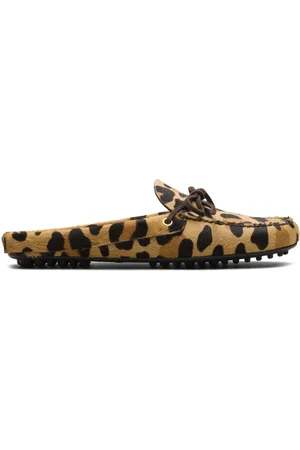 CAR SHOE Slippers con estampado de leopardo