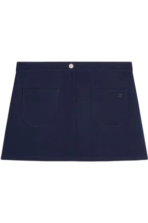 Courrèges Minifalda con aplique del logo