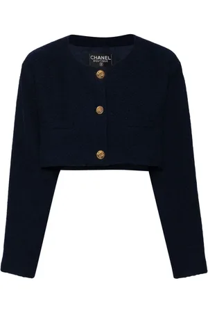 CHANEL Chaqueta corta de bouclé 1990