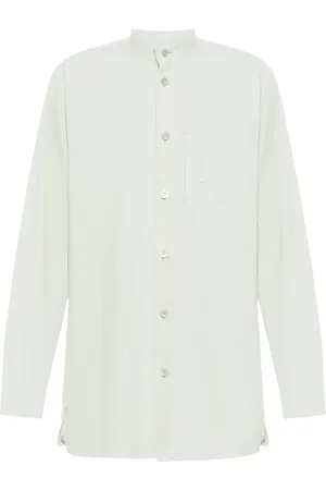 Issey Miyake Camisa PL Ramie con canesú plegado