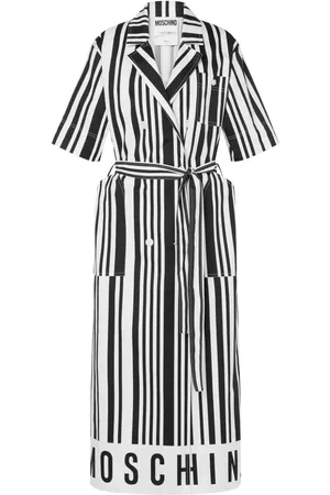 Moschino Vestido con código de barras estampado