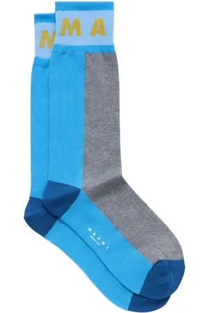 Marni Calcetines con logo en intarsia