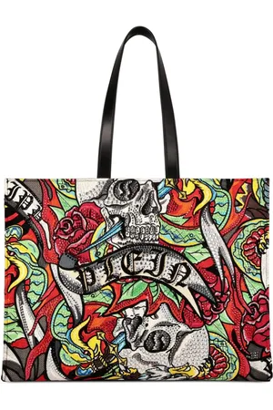 Philipp Plein Bolso shopper con estampado Tattoo