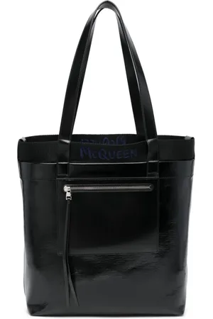 Alexander McQueen Bolso de hombro con acabado revestido