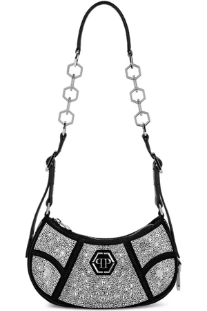 Philipp Plein Bolso de hombro con detalles de cristal