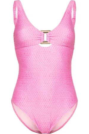 Heidi Klein Bañador Guana Island con estampado de serpiente