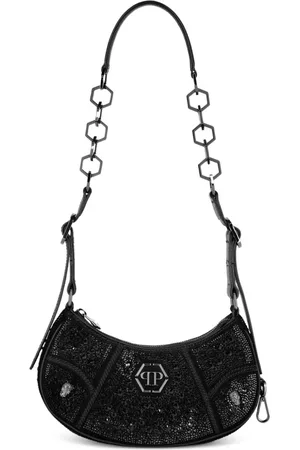 Philipp Plein Bolso de hombro con detalles de cristal