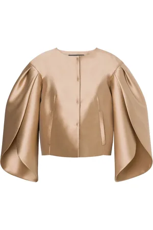 Alberta Ferretti Chaqueta con manga pétalo