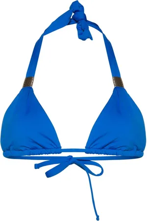 Heidi Klein Top de bikini con detalle fruncido