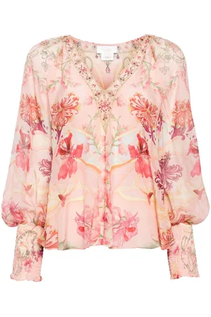 Camilla Blusa con motivo floral