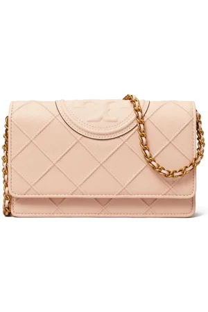 Tory Burch Cartera Fleming Soft Chain granulada
