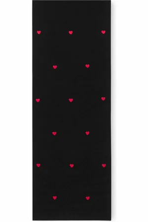 Moschino Bufanda de punto con corazón bordado