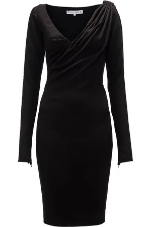 J.W.Anderson Vestido midi con cuello en V