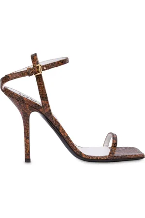 Moschino Sandalias con estampado de piel de pitón