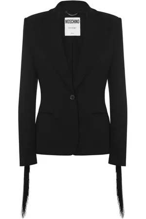 Moschino Blazer con botón y flecos